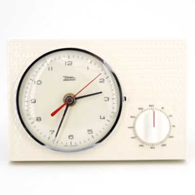 horloge murale vintage diehl electro creme minuteur retro