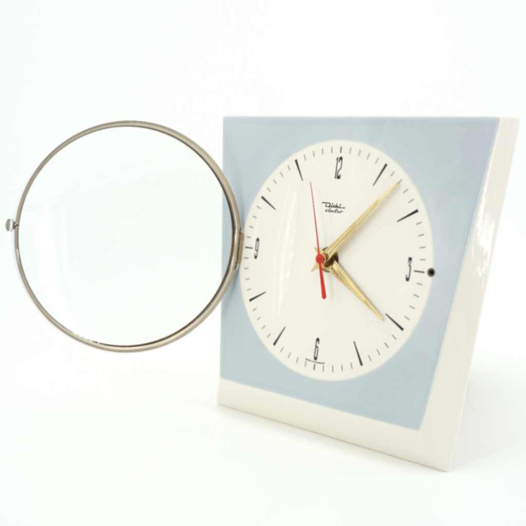 Horloge Murale Bleue Claire Diehl – Image 3