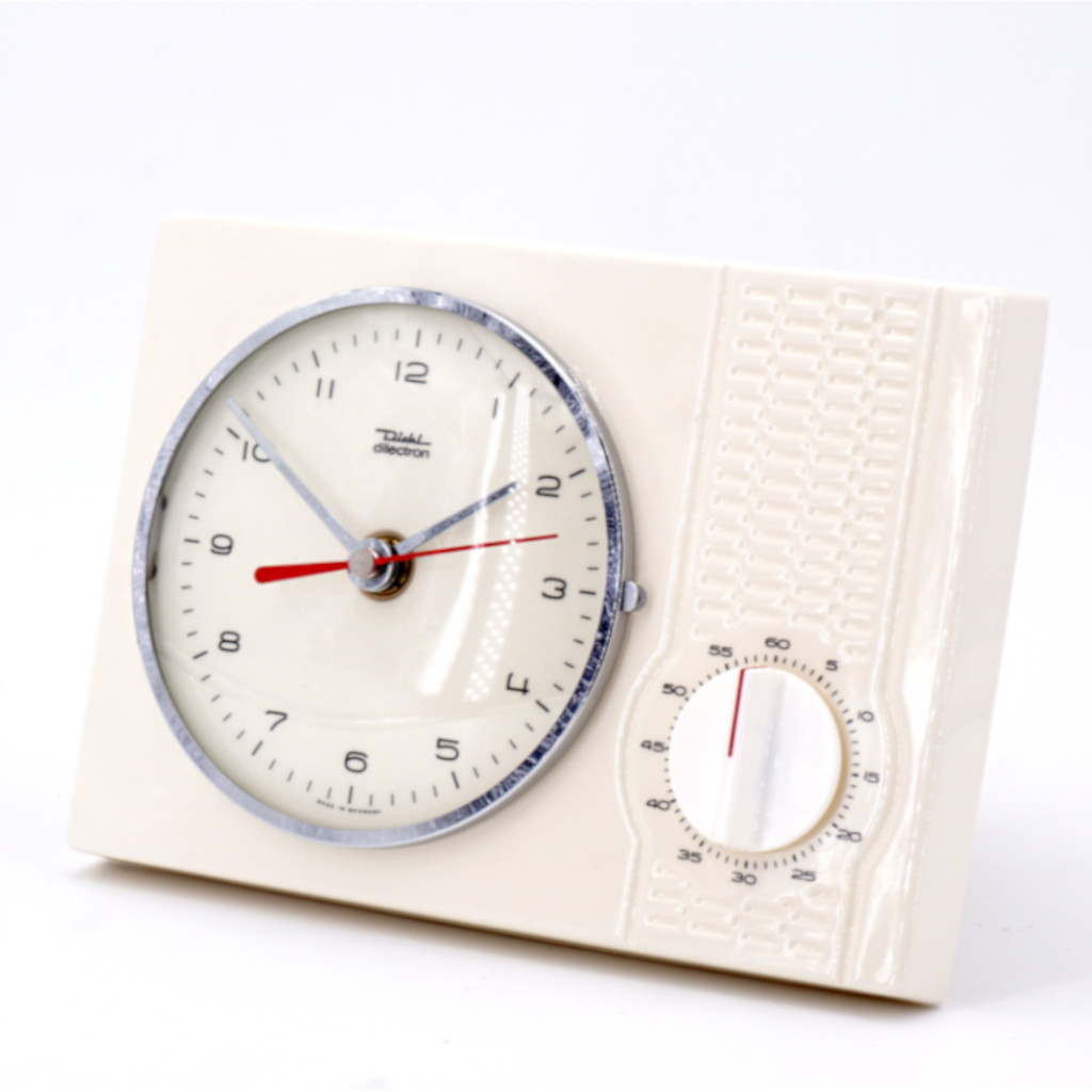 Horloge Murale Crème Avec Minuteur Diehl – Image 2