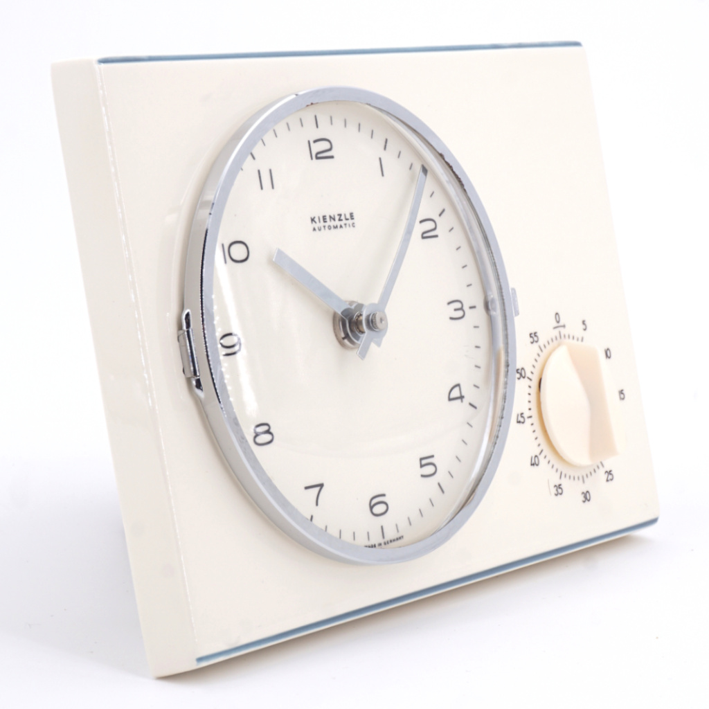 Horloge Murale Blanche et Bleu Avec Minuteur Kienzle – Image 2
