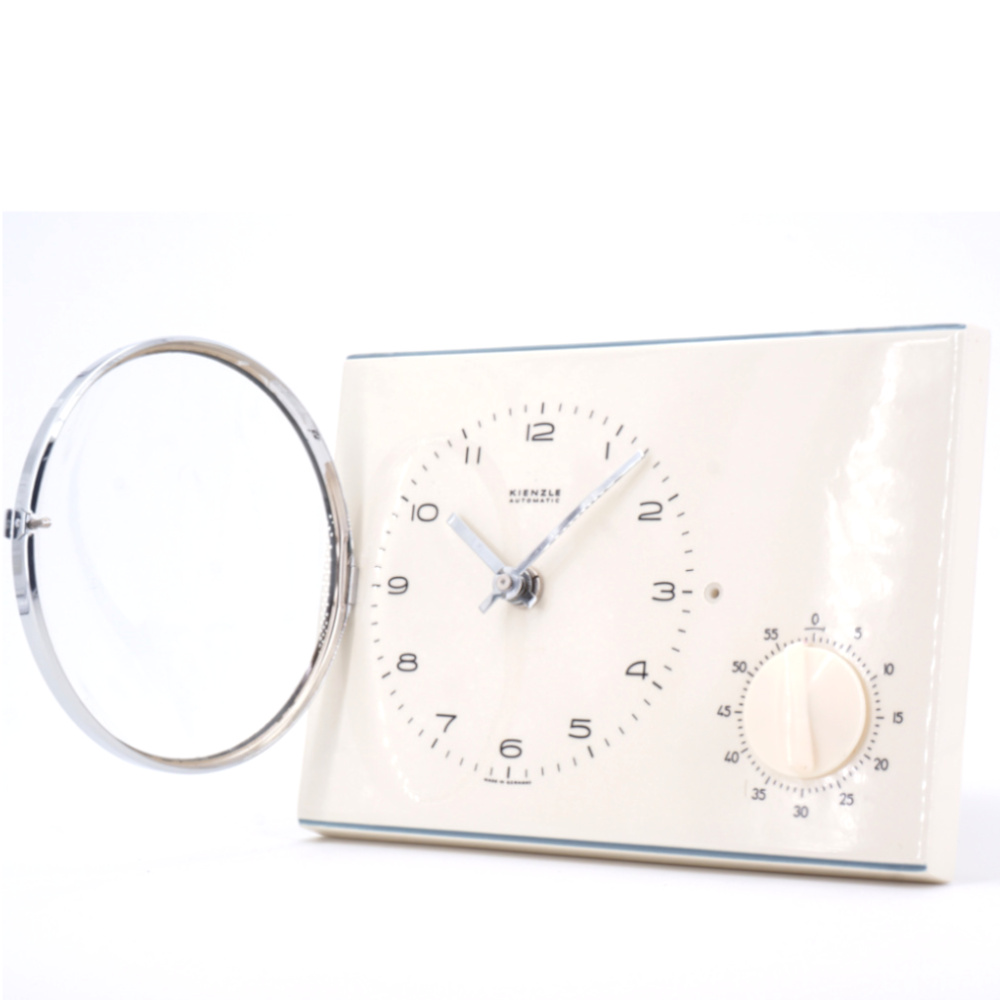 Horloge Murale Blanche et Bleu Avec Minuteur Kienzle – Image 3