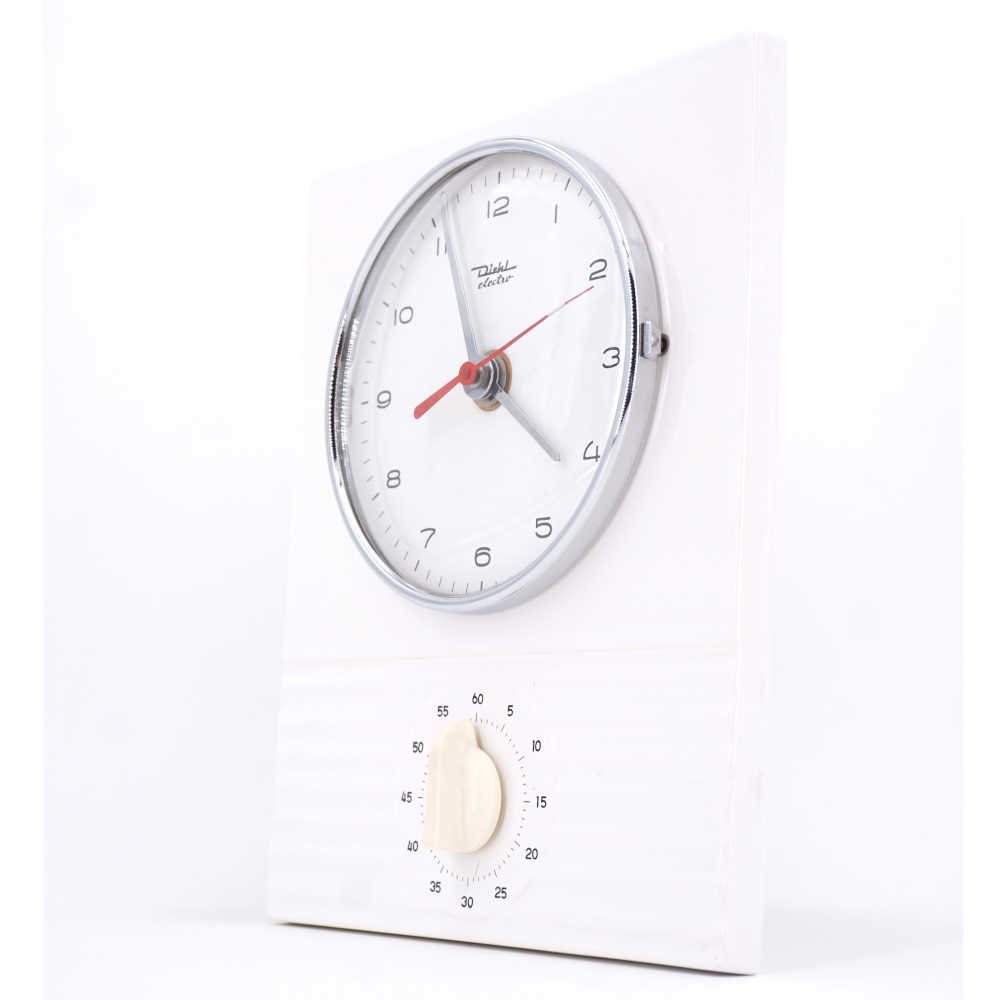 Horloge Murale Blanche Avec minuteur Diehl – Image 2