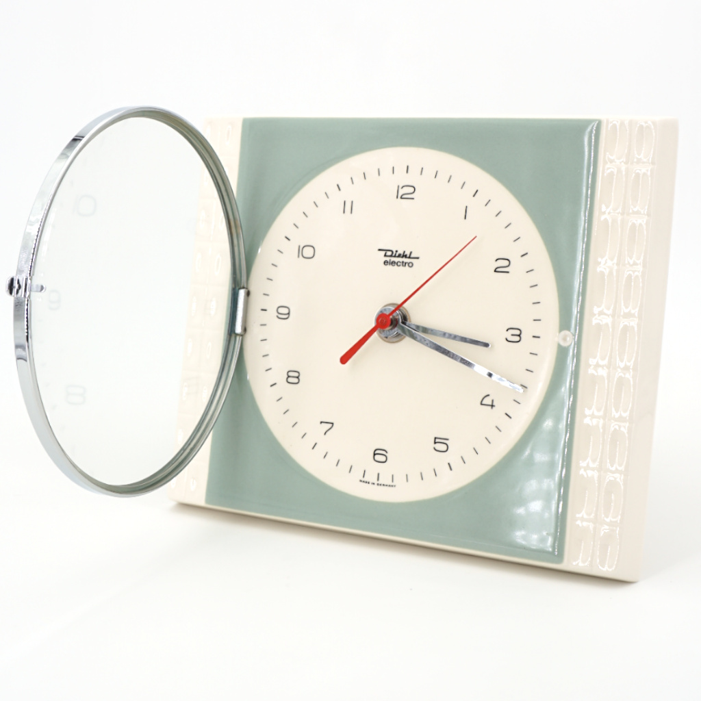 Horloge Murale Diehl Bleue/Gris et Crème – Image 3