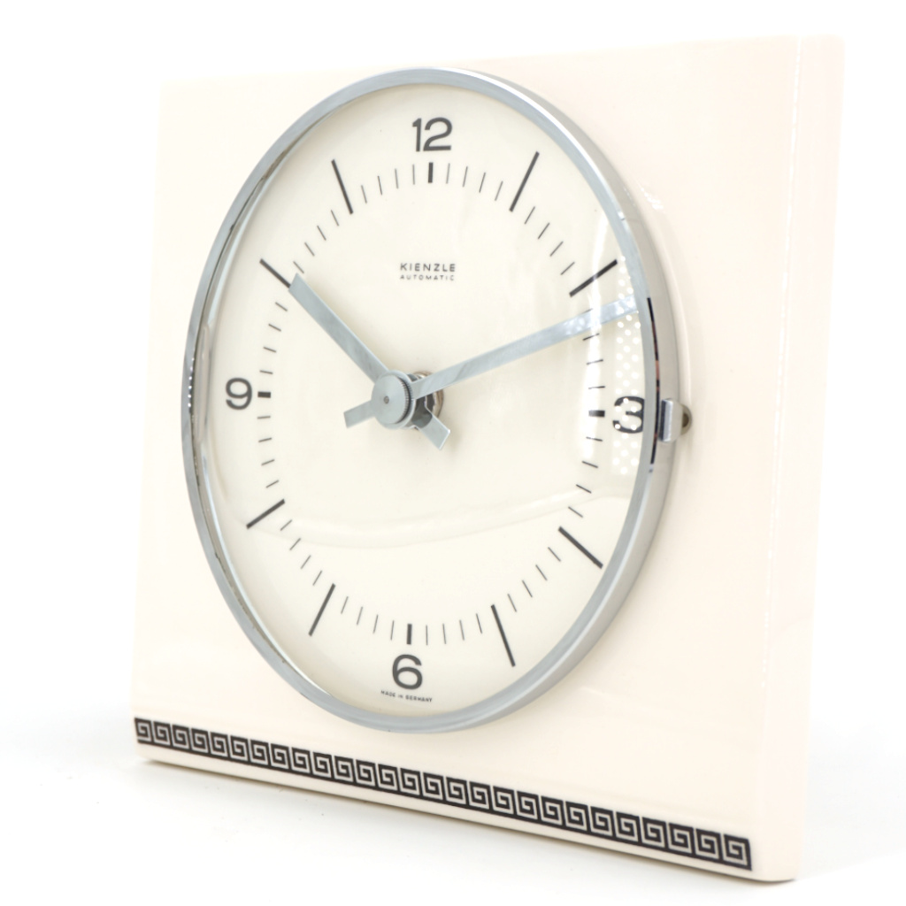 Horloge Murale Crème Liseré Noir Kienzle – Image 3