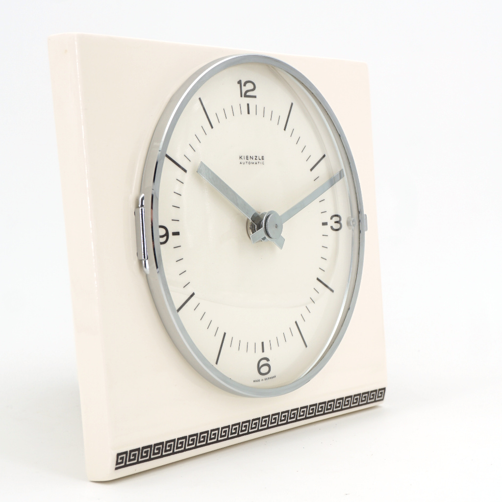 Horloge Murale Crème Liseré Noir Kienzle – Image 2