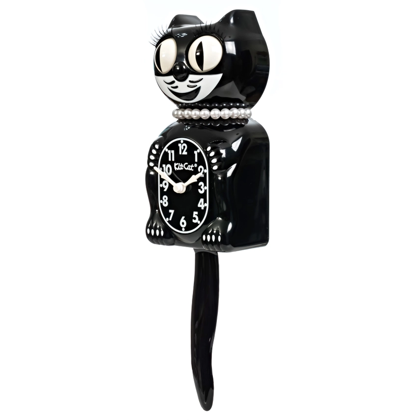 Horloge Kit-Cat Klock Lady Noire (Édition Limitée) – Image 3