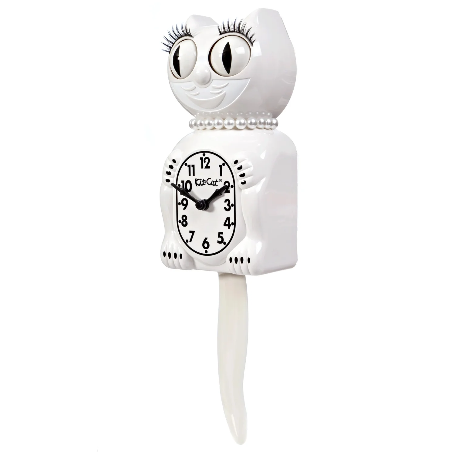 Horloge Kit-Cat Klock Lady Blanche (Édition Limitée) – Image 3