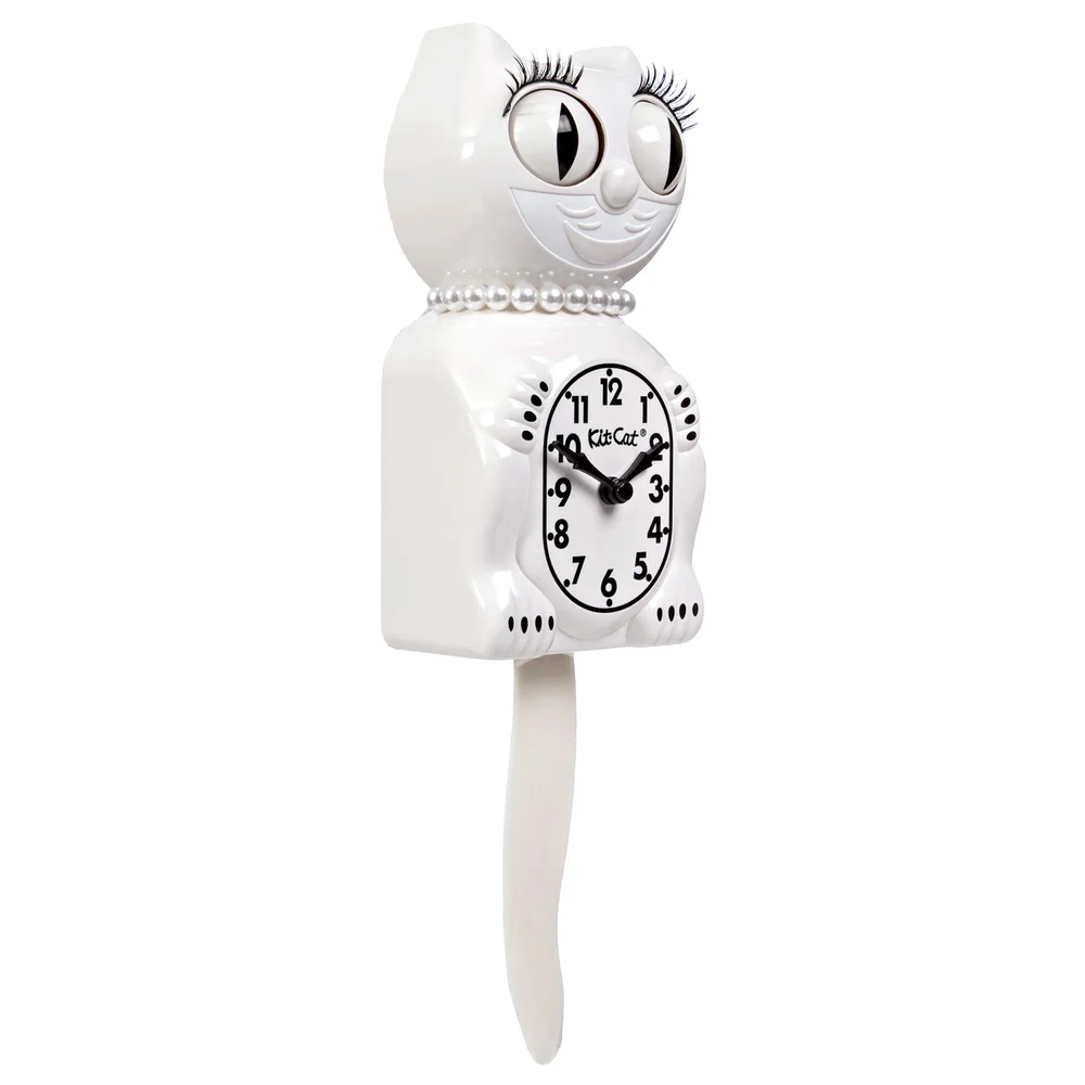 Horloge Kit-Cat Klock Lady Blanche (Édition Limitée) – Image 2