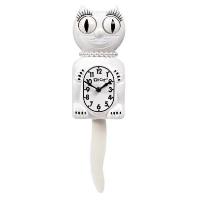 Horloge Kit-Cat Klock Lady Blanche (Édition Limitée)