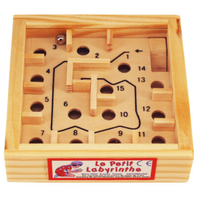 jeu en bois petit labyrinthe 15 trous