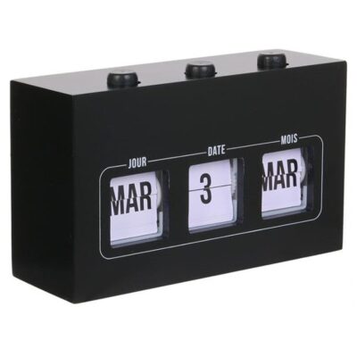 Calendrier Flip-Flap Noir noir vintage