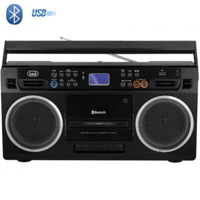 boombox retro noire vintage