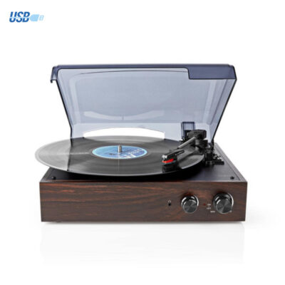 platine vinyle numerique vintage bois retro