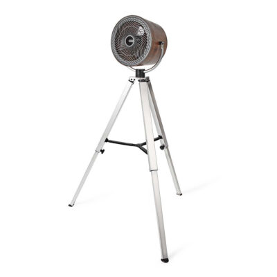 Ventilateur 25 Cm avec Trépied Réglable Impression Bois