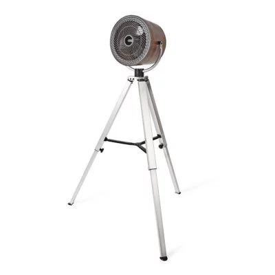 Ventilateur 25 Cm avec Trépied Réglable Impression Bois