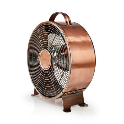 Ventilateur de Bureau Rétro Cuivre 25 Cm