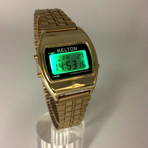 Montre Bracelet Kelton Vintage - Mécanique Manuelle - Boîtier Acier, Bracelet Cuir - Occasion