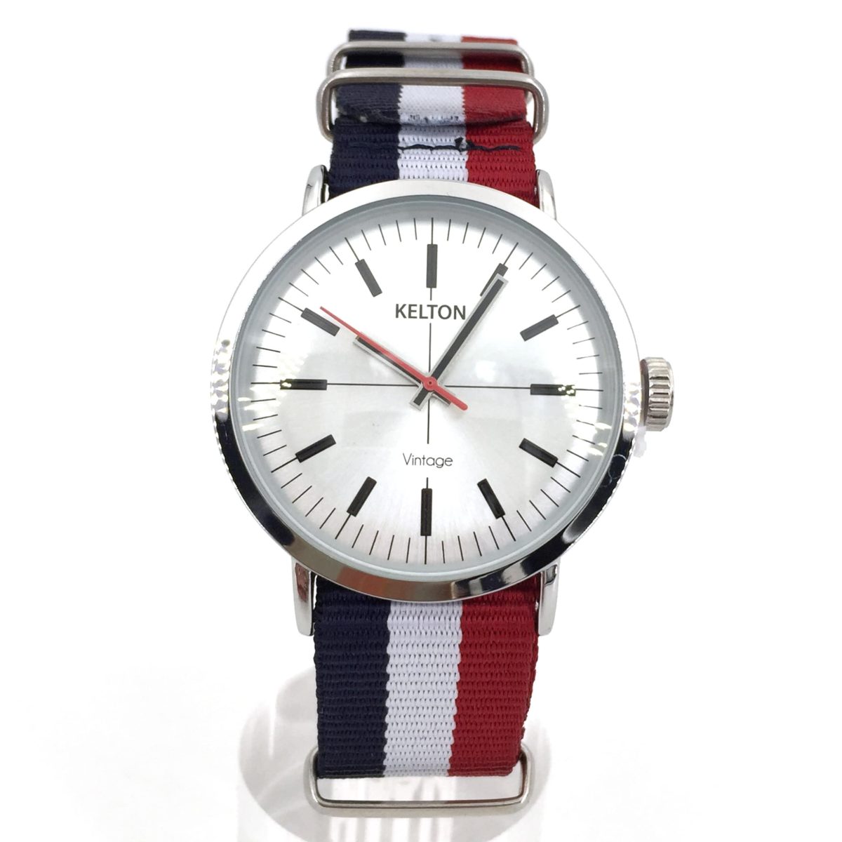 Montre Vintage Kelton - Cadran Bleu Pour Femme - Montre Bracelet Occasion - Style Rétro