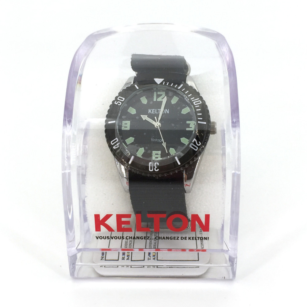 Montre Vintage Kelton Pour Femme - Cadran Bleu - Occasion