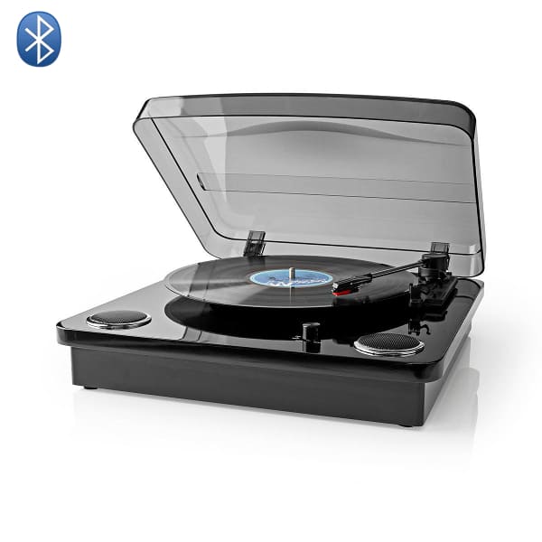 platine vinyle noire rétro