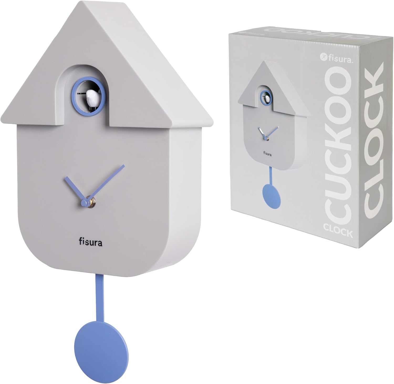 Horloge / Pendule Clock CUCKOO Grise (Fisura) – Image 9