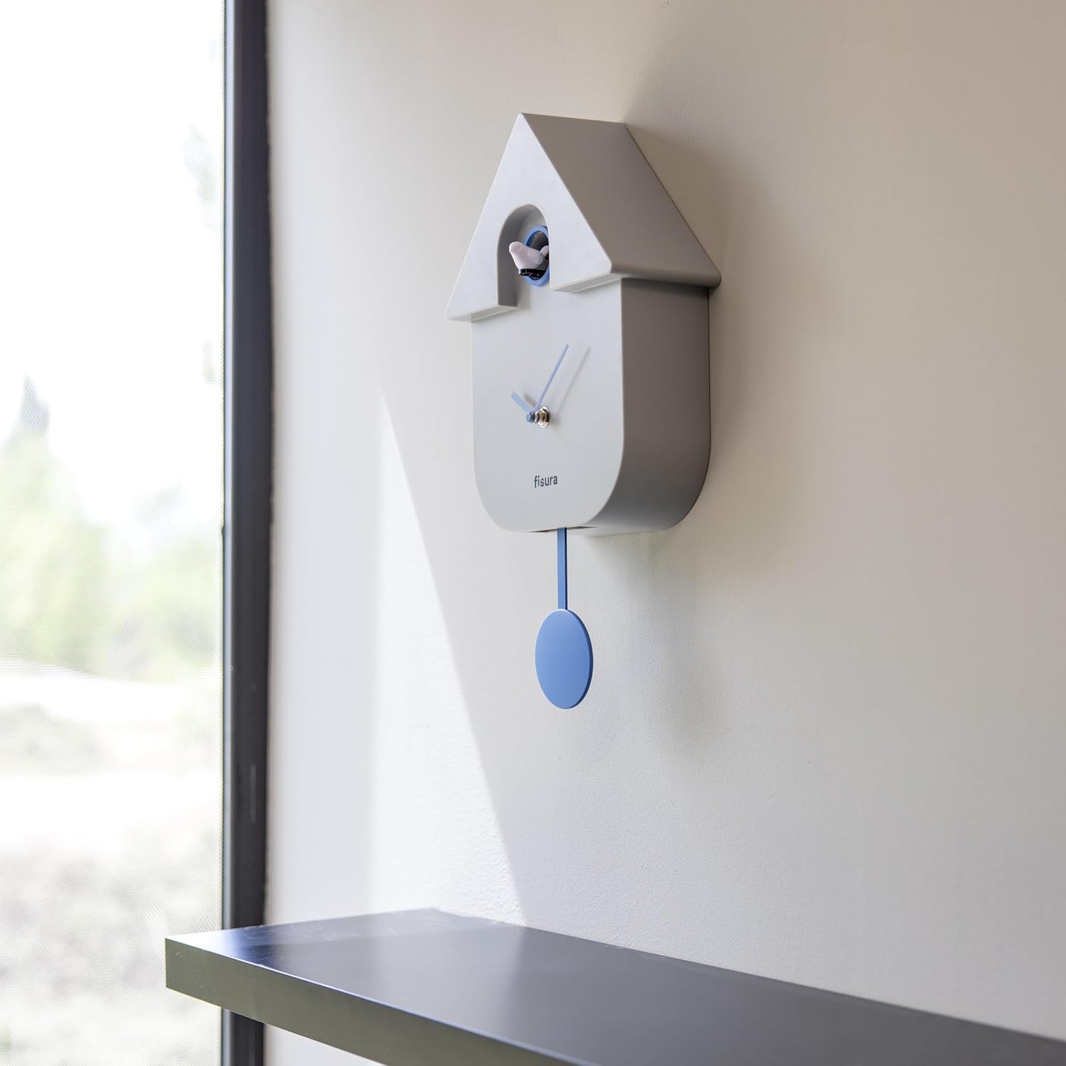 Horloge / Pendule Clock CUCKOO Grise (Fisura) – Image 3