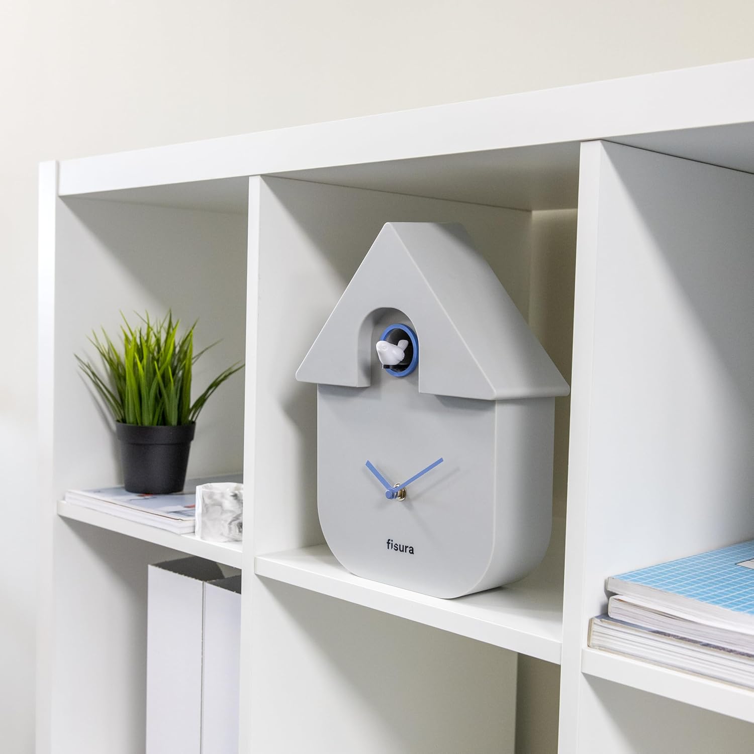 Horloge / Pendule Clock CUCKOO Grise (Fisura) – Image 4
