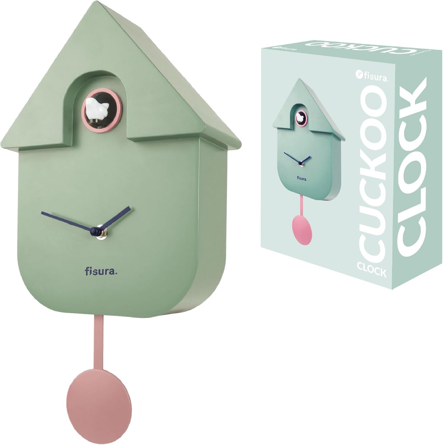 Horloge / Pendule Clock CUCKOO Vert Menthe – Image 8