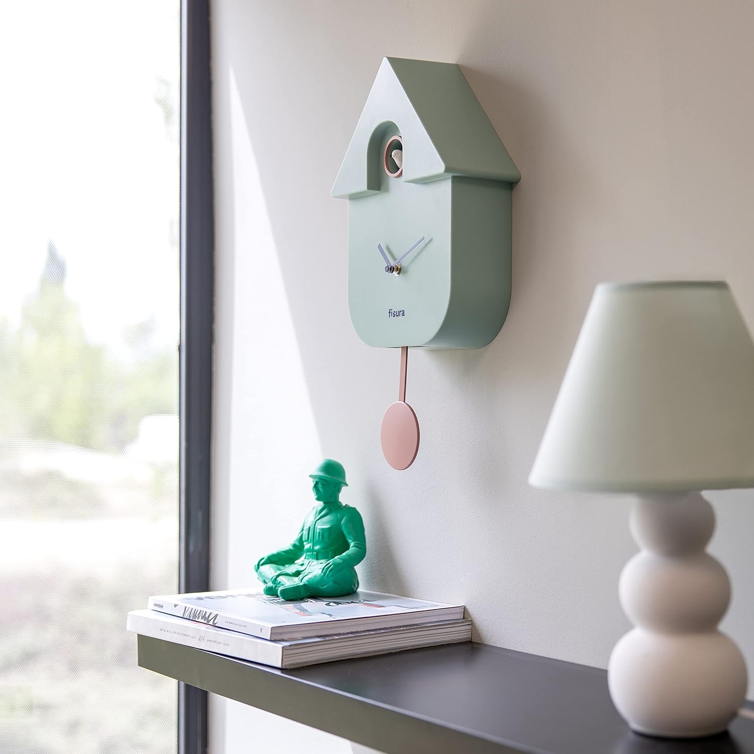 Horloge / Pendule Clock CUCKOO Vert Menthe – Image 2