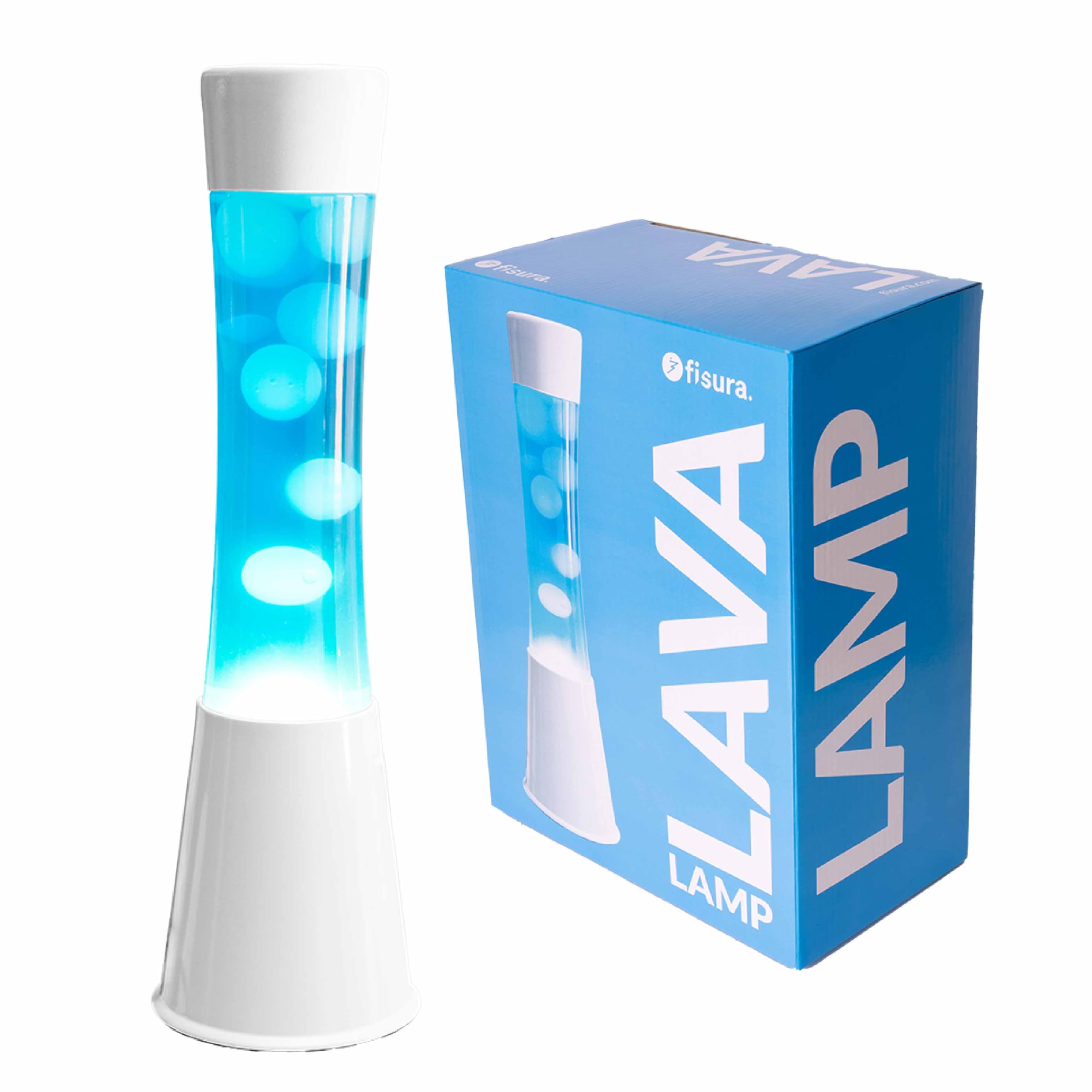 FISURA - Lampe à Lave Blanche et Bleue – Image 9