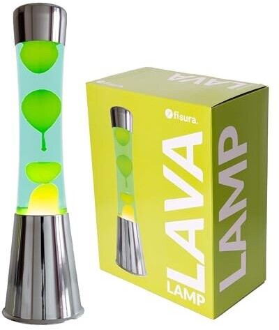 FISURA - Lampe à Lave Métal Jaune et Verte – Image 7