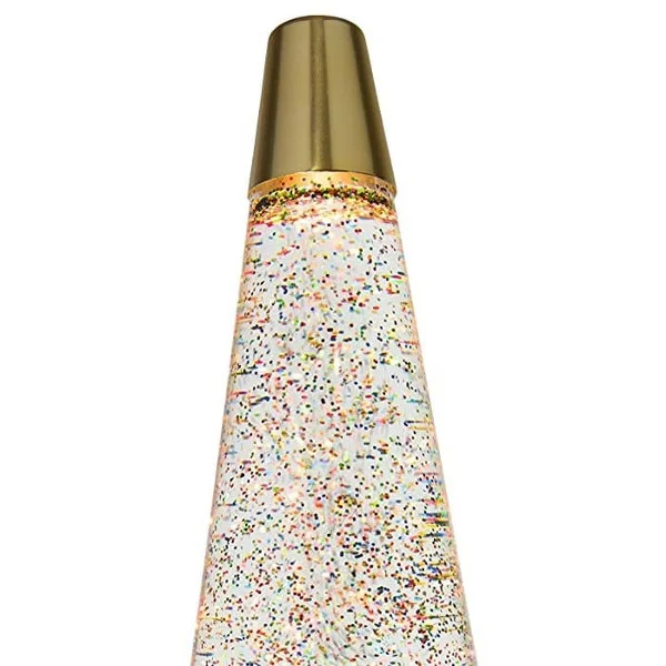 Lampe à Paillettes Fusée Dorée