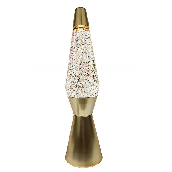 Lampe à Paillettes Fusée Dorée