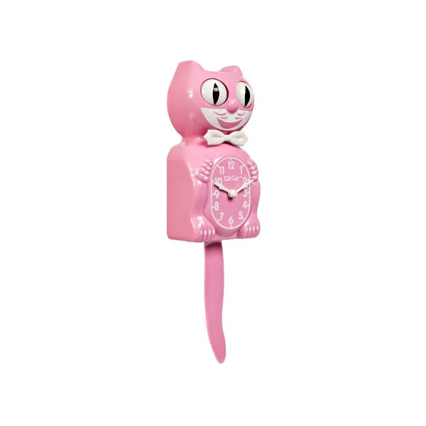 Horloge Kitty-Cat Klock Pink Satin (30 cm) - (Édition Limitée) – Image 2