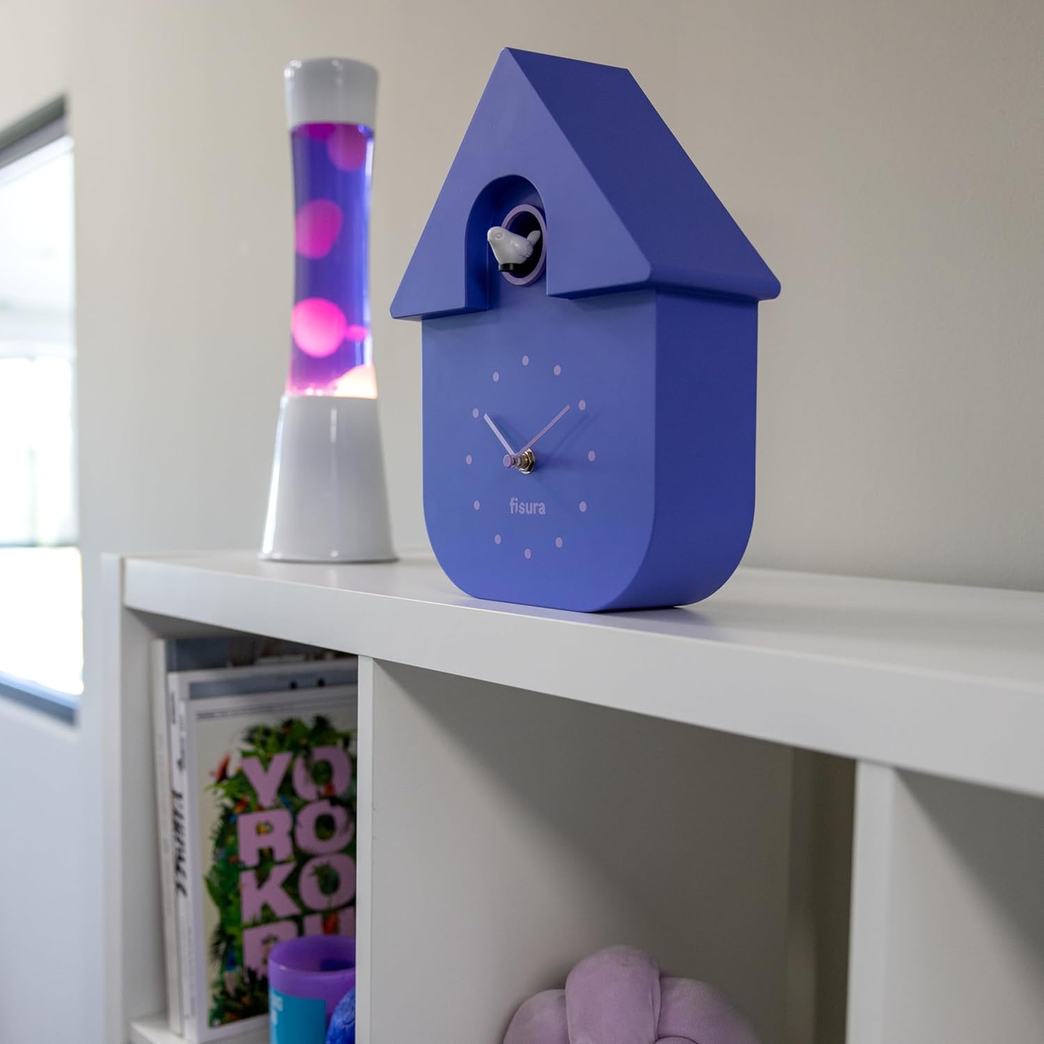 (NOUVEAUTÉ) Horloge / Pendule Clock CUCKOO Violet et Lilas (Fisura) – Image 5
