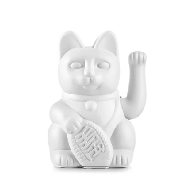 Chat porte-bonheur solaire : Maneki Neko Blanc - Promos - Magie d'Asie