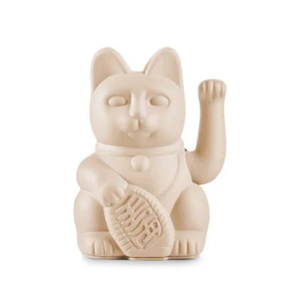 Lucky Cat Beige-Chat Porte-Bonheur