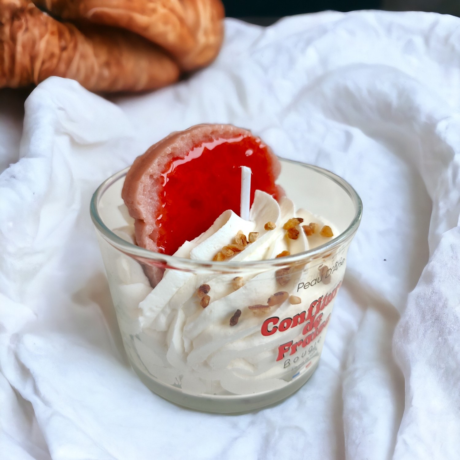 Bougie gourmande Fraise des Bois – création artisanale