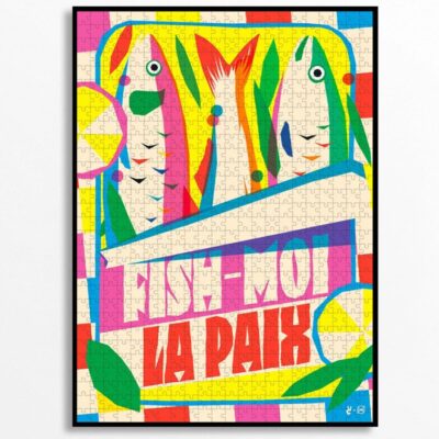 Puzzle 1000 pièces Fish-moi la paix de Piece and Love