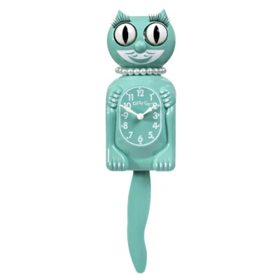 (NOUVEAUTÉ) Horloge Miss Lady Kitty-Cat Klock Ocean Waves (30 cm) - (Édition Limitée)