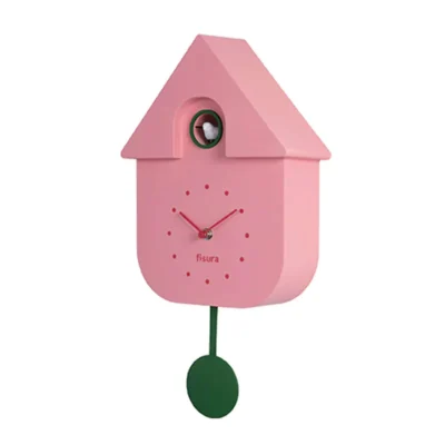 (NOUVEAUTÉ) Horloge / Pendule Clock CUCKOO Rose (Fisura)