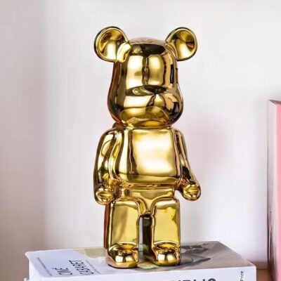 (NOUVEAUTÉ) Figurines Ours en Céramique - GOLD (27 cm) (Édition Limitée)