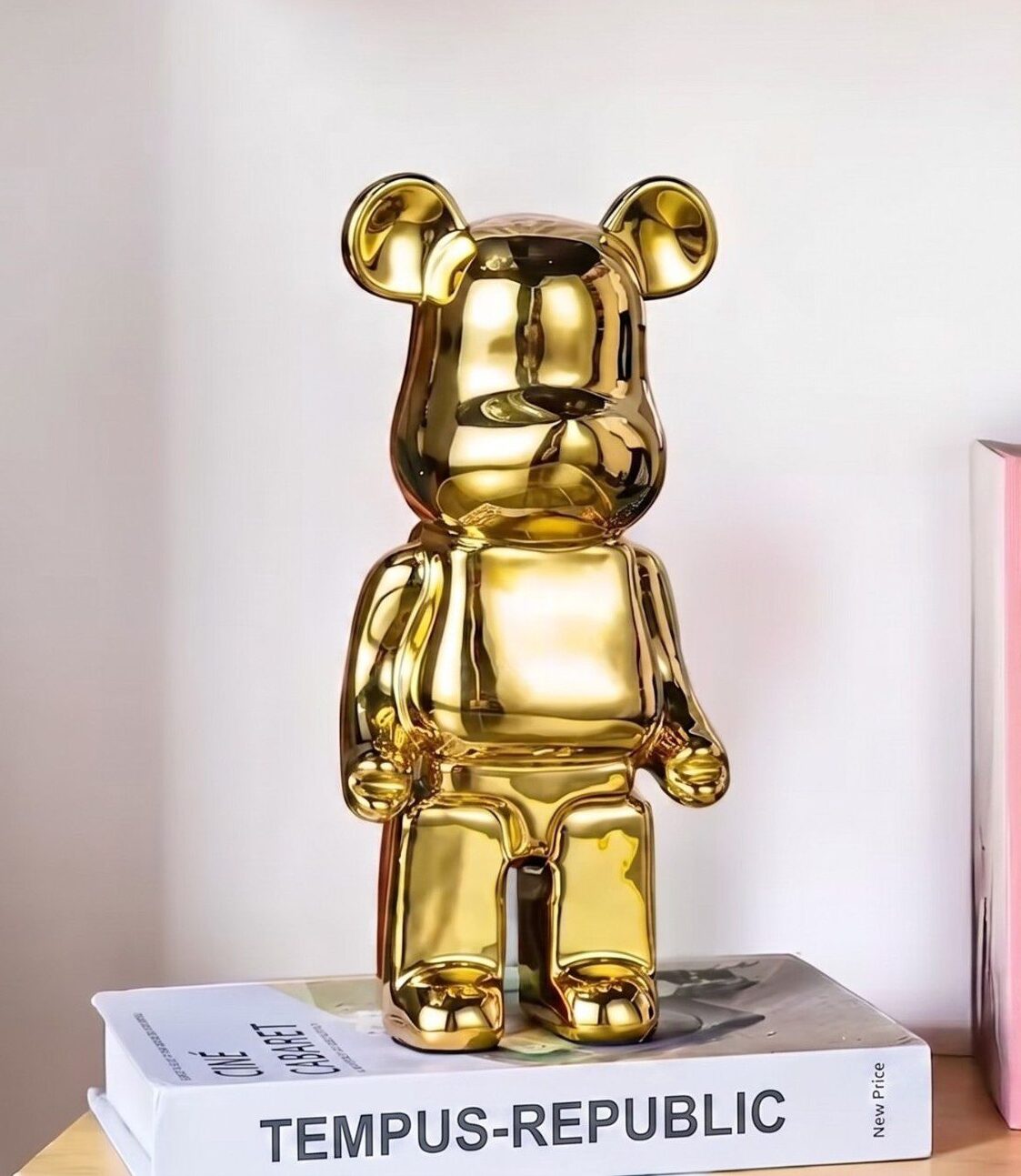 (NOUVEAUTÉ) Figurines Ours en Céramique - GOLD (27 cm) (Édition Limitée)