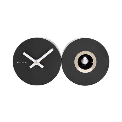 (NOUVEAUTÉ) Horloge Murale Duo Cuckoo Noir (KARLSSON)