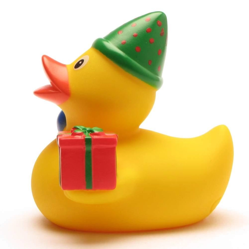 DuckShop - Canard en caoutchouc Joyeux anniversaire avec ballon et cadeau – Image 3