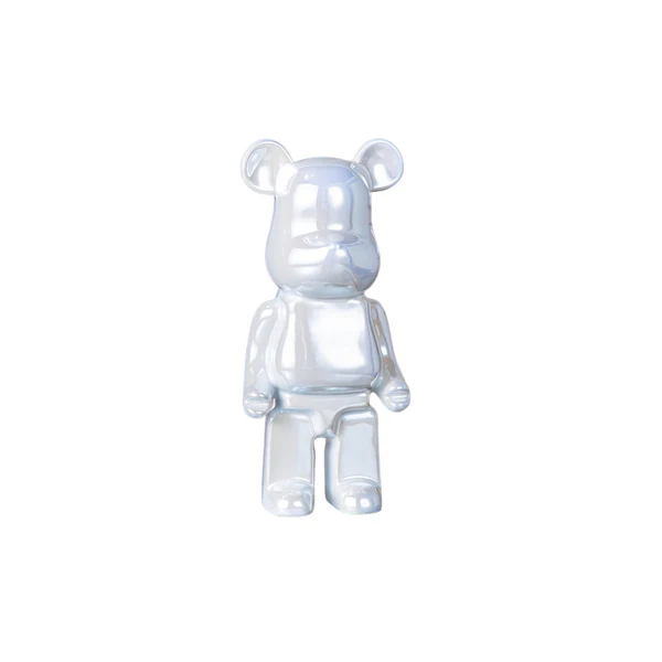 (NOUVEAUTÉ) Figurines Ours en Céramique - Blanc Nacré (27 cm) (Édition Limitée) – Image 4