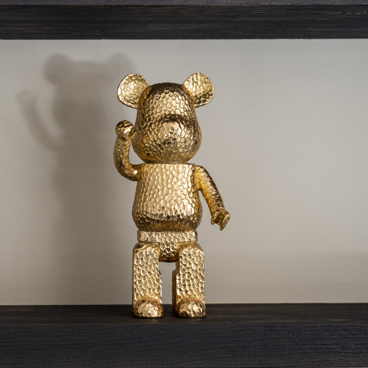 (NOUVEAUTÉ) Richmond Figurines Ours en Céramique - GOLD (29 cm) (Édition Limitée)