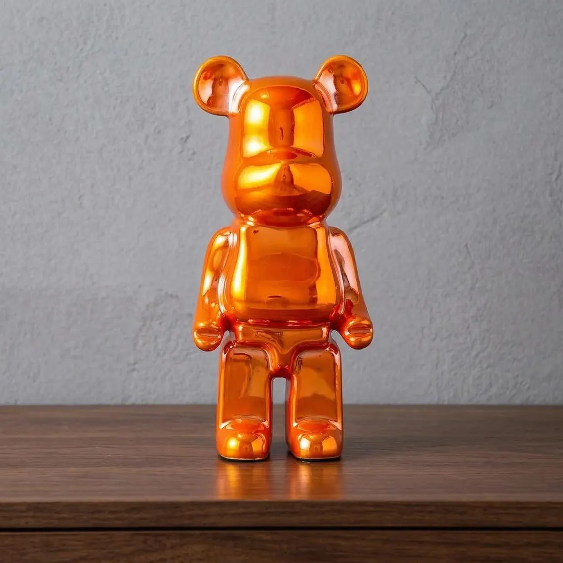 (NOUVEAUTÉ) Figurines Ours en Céramique - ORANGE (22 cm) (Édition Limitée) – Image 2