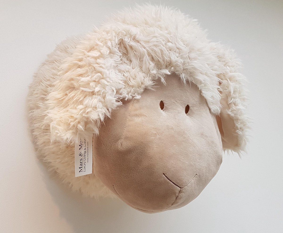 Trophée Peluche MURALE- S – MOUTON – Image 2