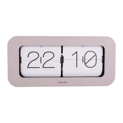 (NOUVEAUTÉ) Horloge Murale / de Table « Matiz Bamboo » – Gris Chaud (KARLSSON)